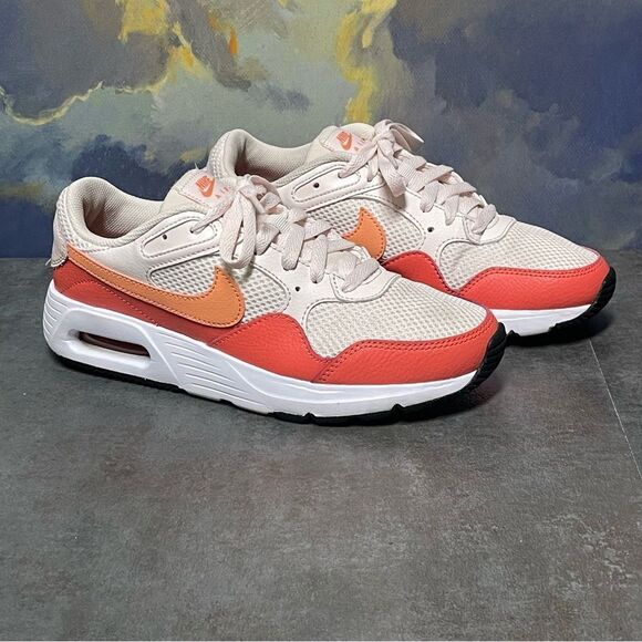 Nike Air Max SC White Light & Soft Coral Pink Women's Sneakers Size 8 - Picture 1 of 16